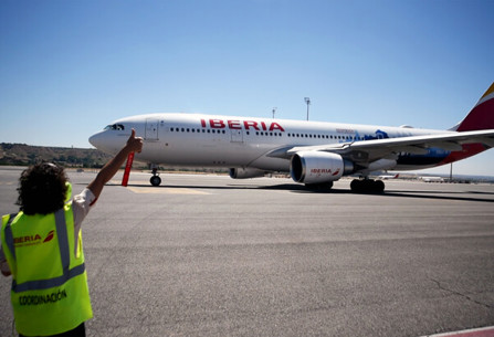 Iberia plane on tarmac 