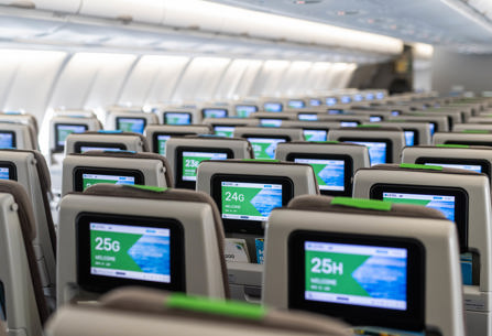 LEVEL seating on plane