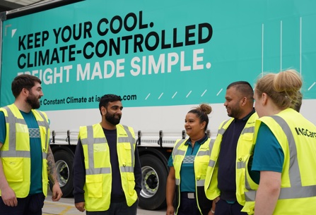 IAG Cargo staff standing near truck 1