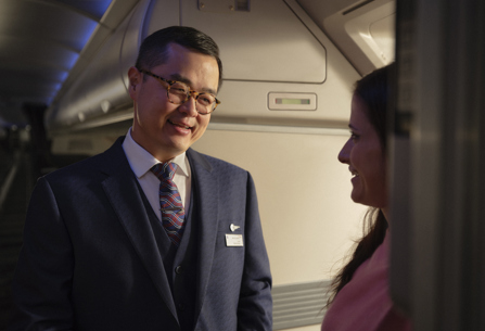 Member of British Airways cabin crew