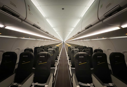 Vueling plane interior