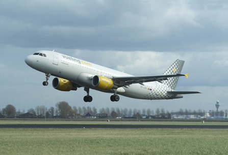 Vueling plane taking off
