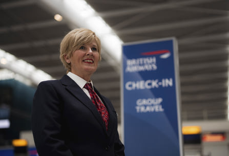British Airways check-in area