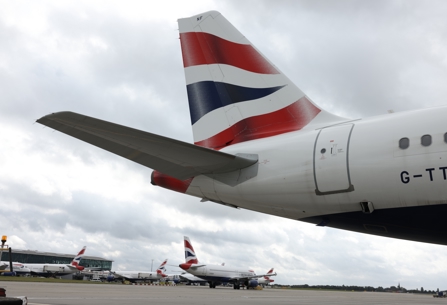 British Airways planes at Heathrow
