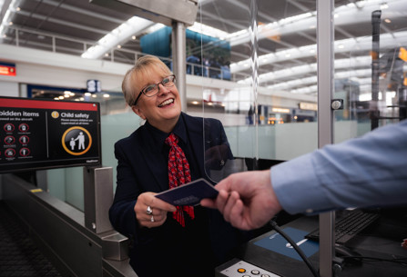 British Airways check-in area