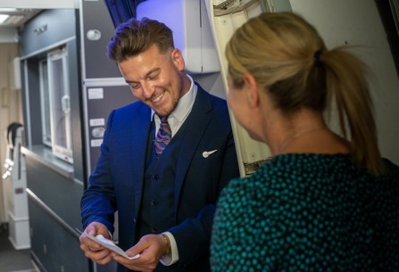 British Airways male crew member