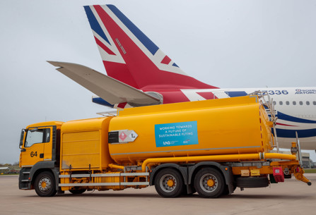 Tanker with IAG branding