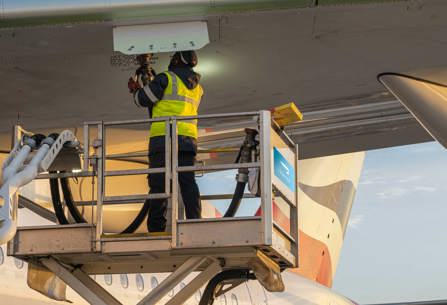 British Airways plane SAF fuelling