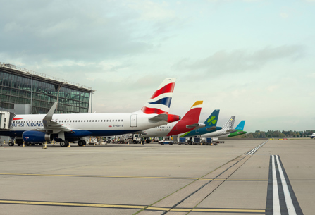 Tailfns showing British Airways. Iberia, Vueling, LEVEL and Aer Lingus